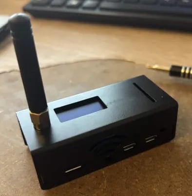 Pi Zero 2W seated in the base of the enclosure